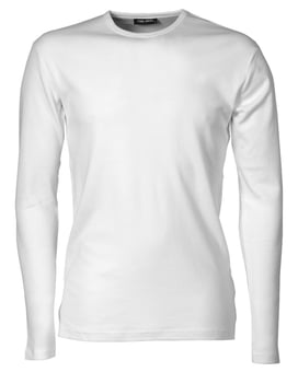 Picture of Tee Jays Men's Long Sleeve Interlock Tee - White - BT-TJ530-WHT