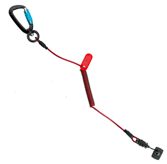 picture of Gripps Coil E-Tether With Dual-Locking Carabiner & E-Catch - 0.5kg - [GPS-H01053]