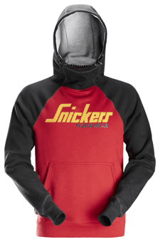 picture of Snickers - AllroundWork Workwear Logo Premium Hoodie - Chili Red/Black - [SW-2889-1604] - (DISC-R)