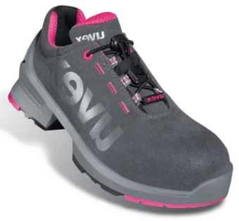 Picture of Uvex 1 Ladies Safety Trainer Shoes Grey/Pink S2 SRC - TU-85628