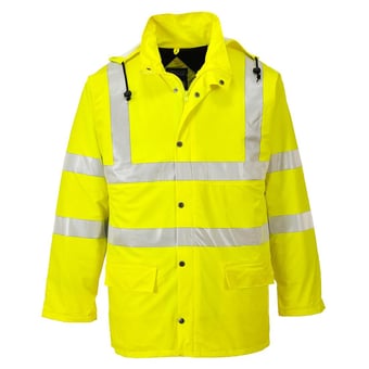 Picture of Portwest - S490 - Hi Vis Yellow Sealtex Ultra Lined Jacket - PW-S490YER