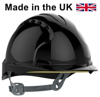 picture of Jsp EVO3 Safety Helmet Slip Ratchet Vented Black - [JS-AJF160-001-100]