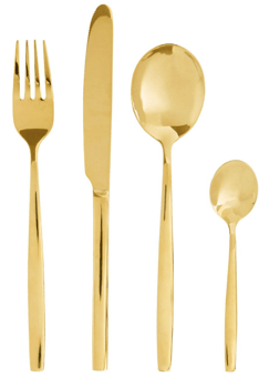 picture of Avie Gold Finish Cutlery Set 16 Piece - [PRMH-BU-X0922X618]
