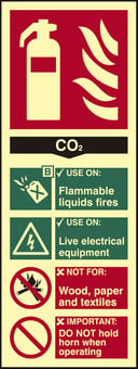 Picture of Spectrum Fire Extinguisher Composite - CO2 - PHS 75 x 200mm - [SCXO-CI-17170]