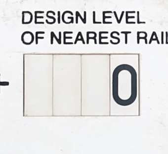 picture of Small Datum Plate Inserts - White with Black Text - Blank, 0-9 - Pack of 20 - TMS-TRS-DPINTER-S-WB - (LP)