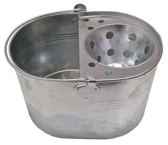 picture of Centurion Bucket - Mop and Wringer - Galvanised - 12 Litre - [CI-80061]