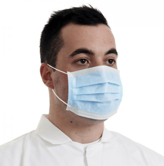 Picture of Supertouch Surgical IIR 3 Ply Non-Woven Face Mask - Box of 50 - [ST-15800]