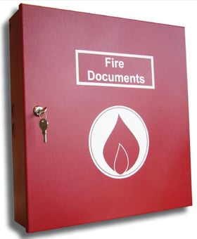 picture of Lever Arch File Fire Red Document Box - [EL-LA-DOC-BOX-R-FIRE] - (DISC-R)