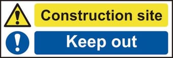 picture of Spectrum Construction site keep out – SAV 300 x 100mm - SCXO-CI-12380