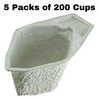 picture of Disposable Multi-Purpose Cups (Pulp Holloware) - 5 Packs of 200 Cups - Environmentally Friendly - [ML-D116AA200-PACK] - (LP)