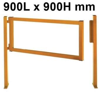picture of QMP Fully Welded Barrier - Gate Barrier - Open - 900L x 900H mm - [QM-RBGU9090OYXX]