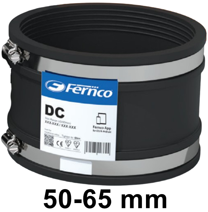 Fernco Drain Coupling - Size 50-65 mm- [FRN-DC65]