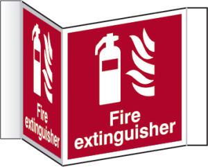 picture of Spectrum Fire Extinguisher Projection Sign – RPVC 200mm Face - SCXO-CI-4410