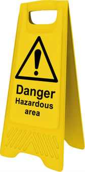 picture of Spectrum Heavy Duty A-Board – Danger Hazardous area - SCXO-CI-4712