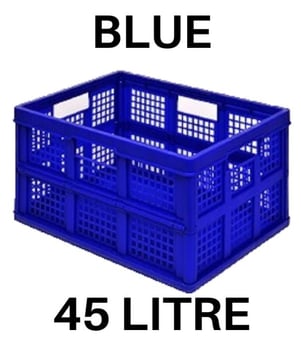 picture of Blue 45 Litre Folding Really Useful Box - 570 x 390 x 285 mm - [UB-FOLBL45-BLU]