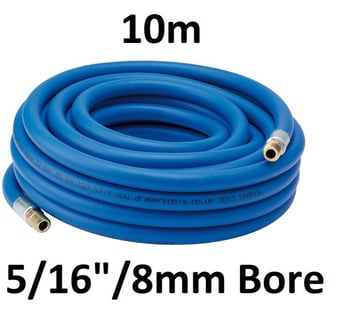 picture of Air Line Hose with 1/4" BSP Fittings - 5/16"/8mm Bore - 10m - [DO-38331]