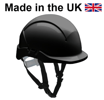 picture of Centurion Concept SecurePlus Black Safety Helmet Reduced Peak Slip Ratchet Non Vented - [CE-S08CKL]