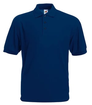 picture of Fruit of The Loom Men's Polycotton Poloshirt - Navy Blue - BT-63402-NAV