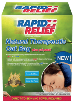 picture of Rapid Relief Natural Therapeutic Oat Bag With Gel Pack - Long - [BE-RA11240]