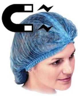 picture of Mob Cap - METAL Detectable - 100 Pieces - Pleated for Compact Storage - [ST-14910]