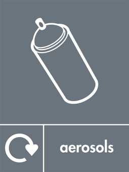 Picture of Recycling Signs - Aerosols - 300 X 400Hmm - Rigid Plastic - [AS-WR40-RP]