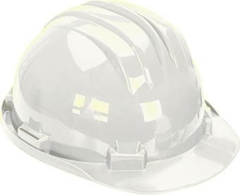 picture of Climax 5-RS White Unvented Safety Helmet - [CL-MOD5-RS-WHITE]