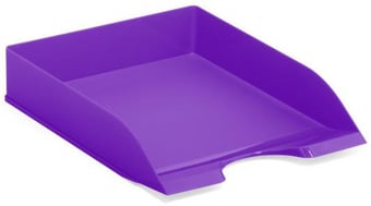 picture of Durable - Letter Tray Basic - Light Purple - 337 x 253 x 63mm - Pack of 6 - [DL-1701672012]