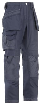 picture of Snickers - Craftsmen Holster Canvas+ Pocket Navy Blue Trousers - SW-3214-9595