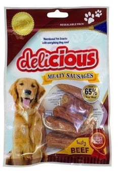 picture of World Of Pets Soft Meaty Sausage Dog Treats Assorted Flavour - [PD-WP273]