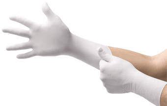 picture of Ansell TouchNTuff 83-500 Sterile Polyisoprene White Glove - AN-83-500