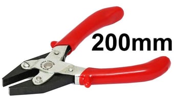picture of Maun Smooth Jaws Flat Nose Parallel Plier Comfort Grips 200 mm - [MU-4877-200]