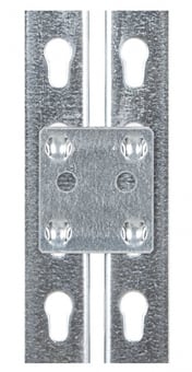 Picture of BiGDUG Zinc Tie Plates to Join 2 Bays - Pack of 4 - [BDU-WZTP4]