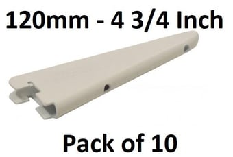 picture of Twin Track Shelving Bracket - 120mm - Pack of 10 - [CI-AB10L]