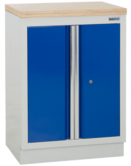 picture of BiGDUG 2 Door Cupboard - 948h x 680w x 463d mm - Multiplex Worktop - [BDU-TGC1GBM] - (LP)