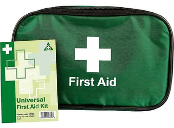 Picture of Universal First Aid Kit in Bag - Nylon Zip Case - Contains 100 Individual Items - [SA-KR100] - (DISC-R)