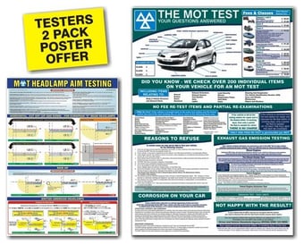 Picture of MOT Testers 2 Pack Poster Offer - [PSO-TTP-2PO]