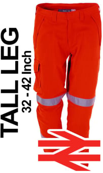 picture of ProGarm 4616 FR AS HV EA Orange Trousers Tall Leg - PG-4616TL