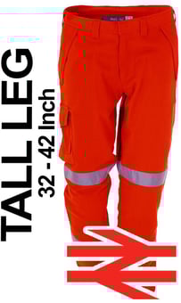 picture of ProGarm 4616 FR AS HV EA Orange Trousers Tall Leg - PG-4616TL - (LP)