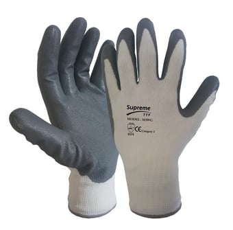 Picture of Supreme TTF White Nylon or Polyester Knitted Liner Safety Gloves - HT-103WG - (LP)