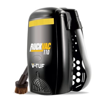 picture of V-TUF RuckVac - Industrial Backpack Vacuum Cleaner with Lung Safe Hepa H13 Filtration - 110v - [VT-RUCKVAC-110] - (PS)