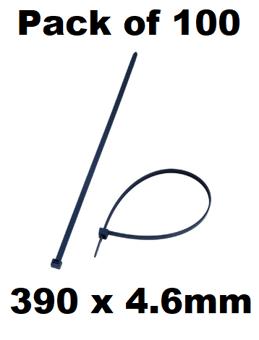 picture of Detectable Nylon Cable Ties - 390 x 4.6mm - Pack of 100 - [DT-800-CT04-S126-X39]