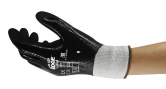 picture of Ansell Edge 48-929 Black Cut Resistant Industrial Gloves - AN-48-929