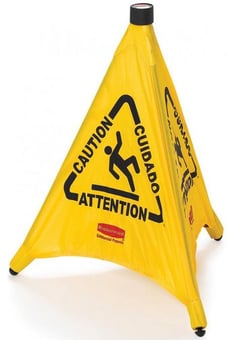 Picture of Rubbermaid Pop-Up Caution Cone - Yellow - 76cm - [SY-FG9S0100] - (HP)