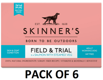 picture of Skinners FT Adult Wet Dog Food Salmon & Steamed Veg 6 x 390g - [CMW-SFTWS0]