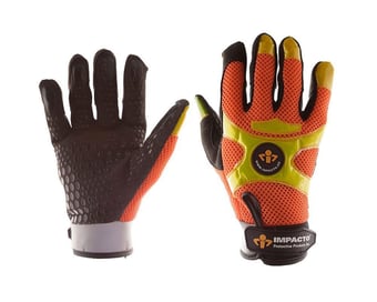 Picture of Impacto Hi-Vis Mechanical Style Anti Vibration Gloves  - IM-BGHIVIS