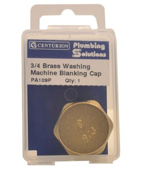 Picture of 3/4" Brass Washing Machine Blanking Cap - CTRN-CI-PA109P