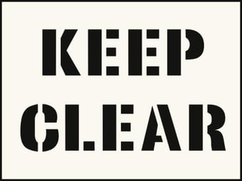 Picture of Keep Clear Stencil (300 x 400mm)  - SCXO-CI-9507R