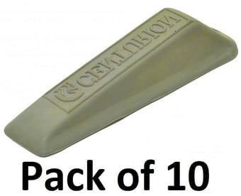 picture of Grey Rubber Door Wedges - 120mm - Pack of 10 - [CI-RP18L]