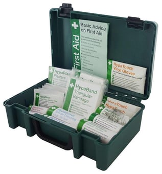 Picture of HSE Approved - Economy 10 Person First Aid Kit - In Hard Green Case - [CM-K10AECON]