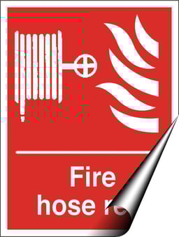 picture of Fire Hose Reel Sign LARGE - 300 X 400Hmm - Self Adhesive Vinyl - [AS-FI10-SAV]